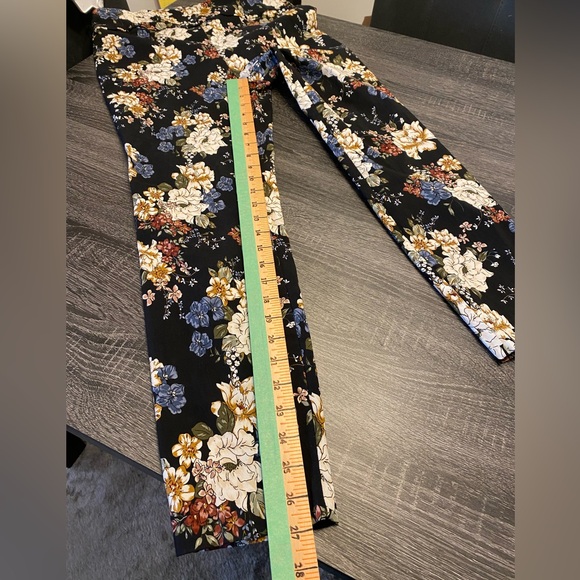 Jules & Leopold floral stretch casual dress ankle pants stretchy sz XL EUC - Picture 8 of 9